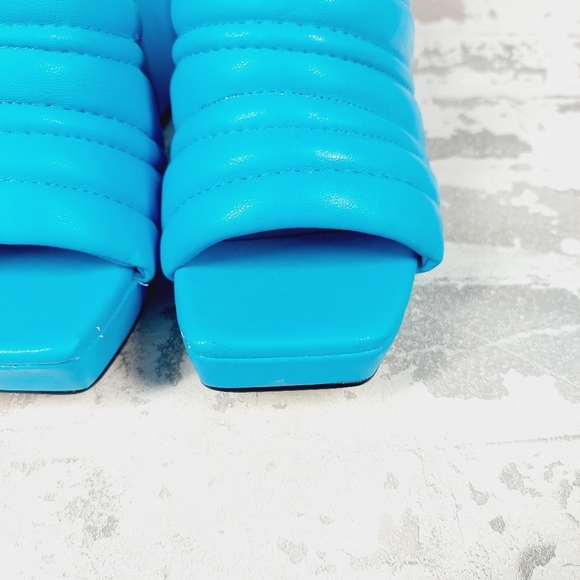 New Circus By Sam Edelman Marlie Blue Platform Block Heel Heel Slides i684 - Picture 10 of 15